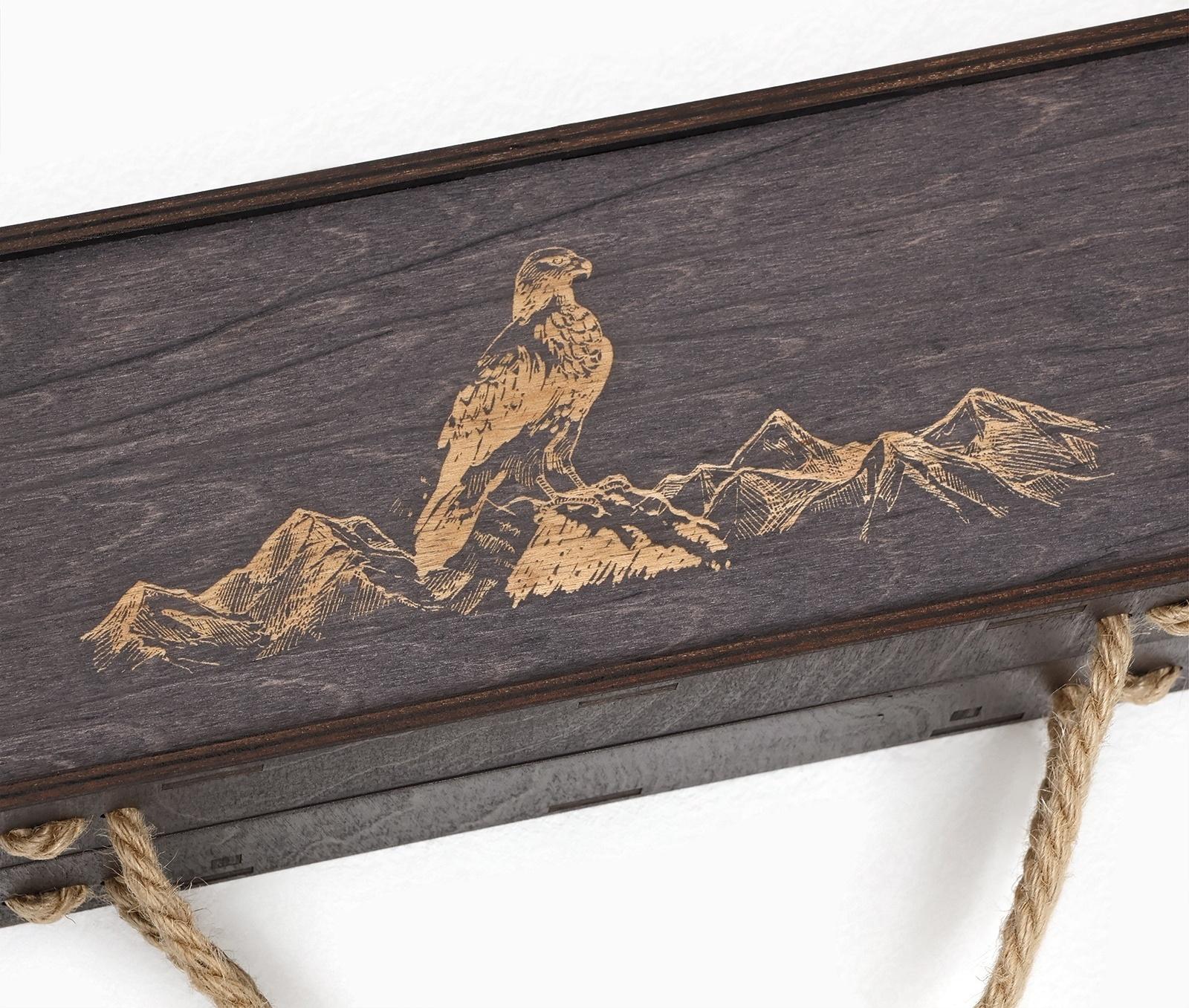 Набор с шампурами подарочный «Орёл», в кейсе