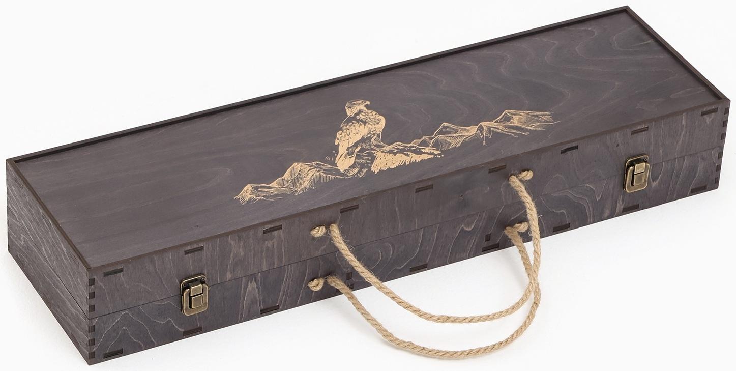 Набор с шампурами подарочный «Орёл», с топором, в кейсе