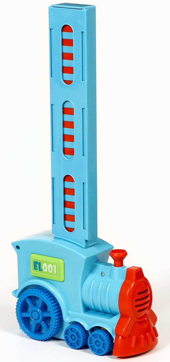 Паровоз игрушечный, с домино, на батарейках