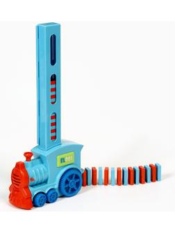 Паровоз игрушечный, с домино, на батарейках