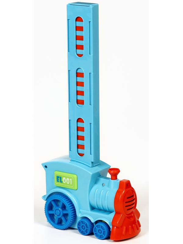 Паровоз игрушечный, с домино, на батарейках