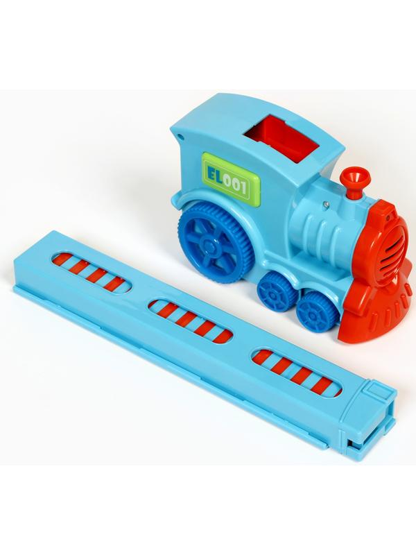Паровоз игрушечный, с домино, на батарейках