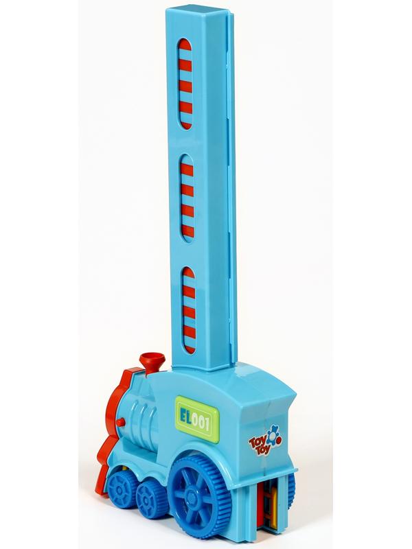 Паровоз игрушечный, с домино, на батарейках