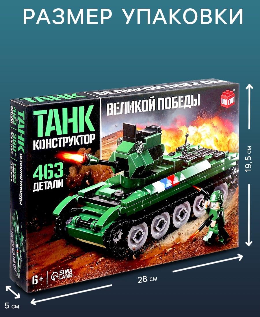 Конструктор «Танк Великой Победы», подвижные элементы, 463 детали