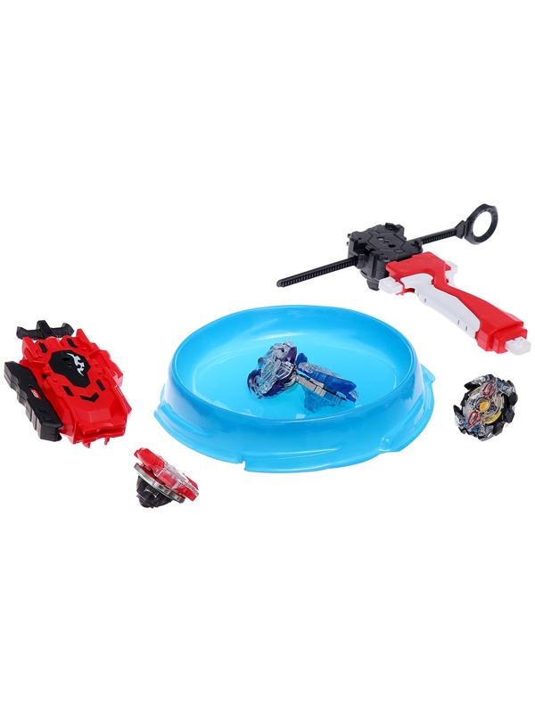 Набор боевых волчков ULTRA SPIN, 2 запуска, 4 волчка, 1 арена