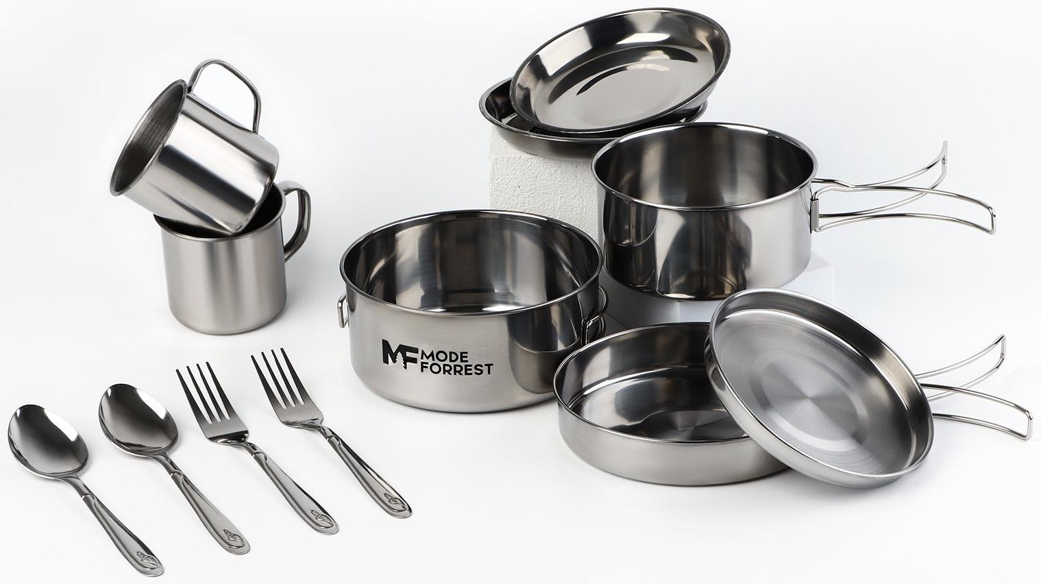 Подарочный набор посуды для похода MODE FORREST, 12 предметов