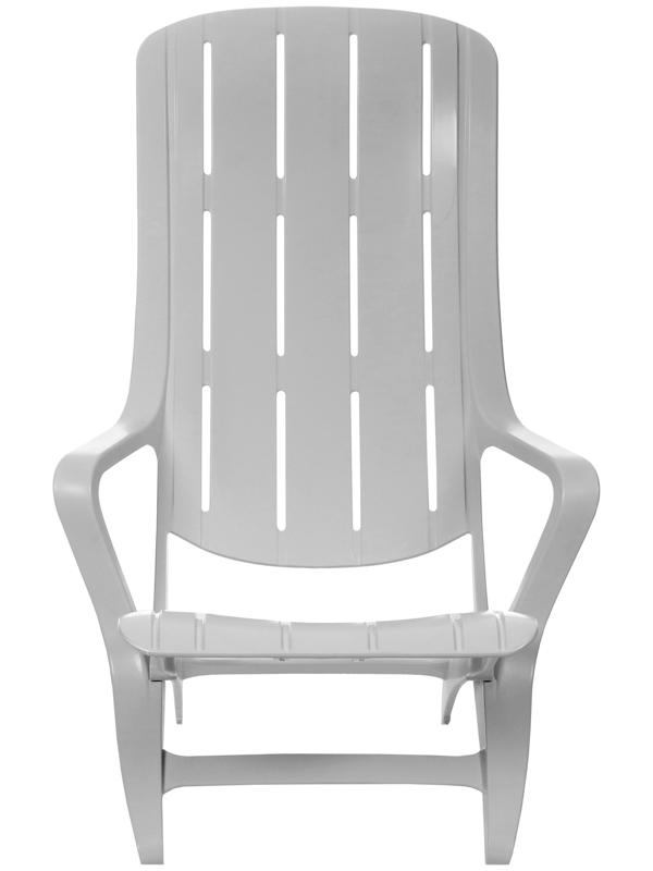 Шезлонг пластиковый, 94 х 65 х 80 см, белый