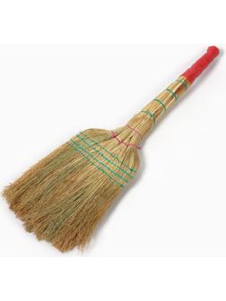 Веник для уборки Шафран «Сорго», четырёхпрошивной, четырёхлучевой, ручная работа, 90 см