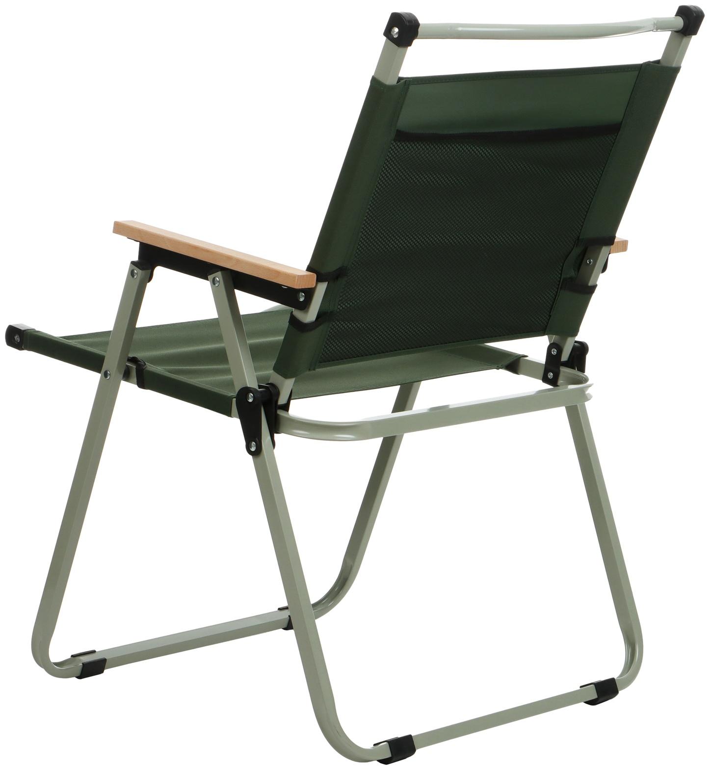 Кресло складное maclay, 55 х 50 х 78 см, до 120 кг, цвет зелёный