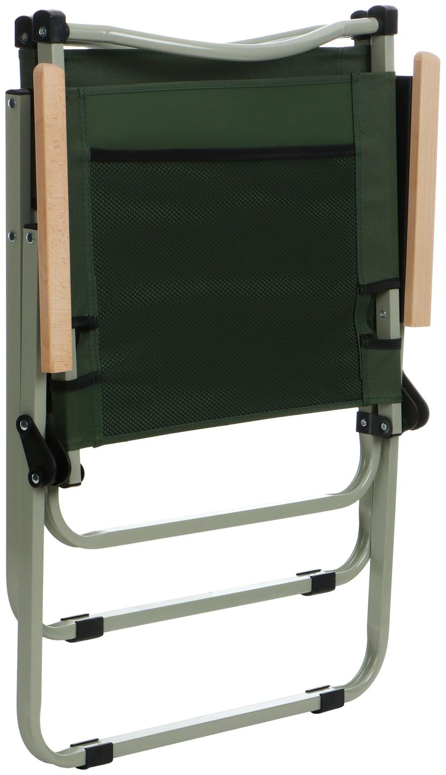 Кресло складное maclay, 55 х 50 х 78 см, до 120 кг, цвет зелёный