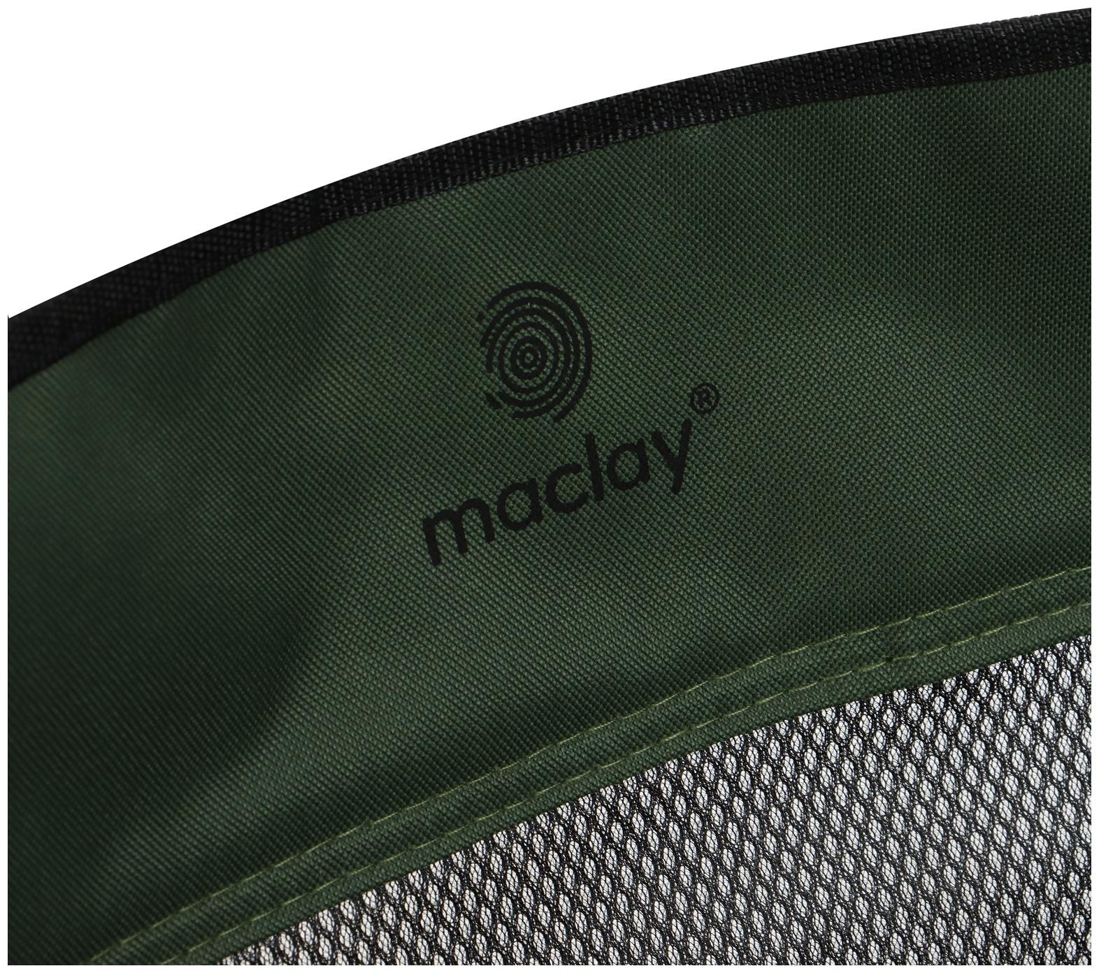 Кресло складное maclay, с подстаканником 48 х 48 х 76 см, до 100 кг, цвет зелёный