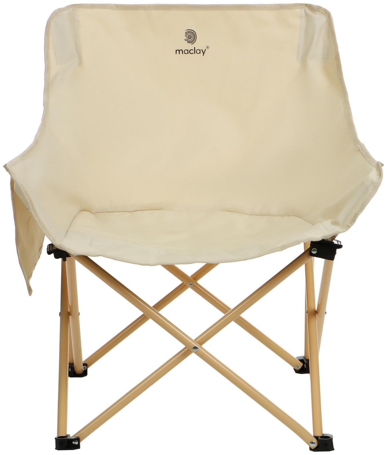 Кресло складное maclay, 65 х 58 х 66 см, до 120 кг, цвет бежевый