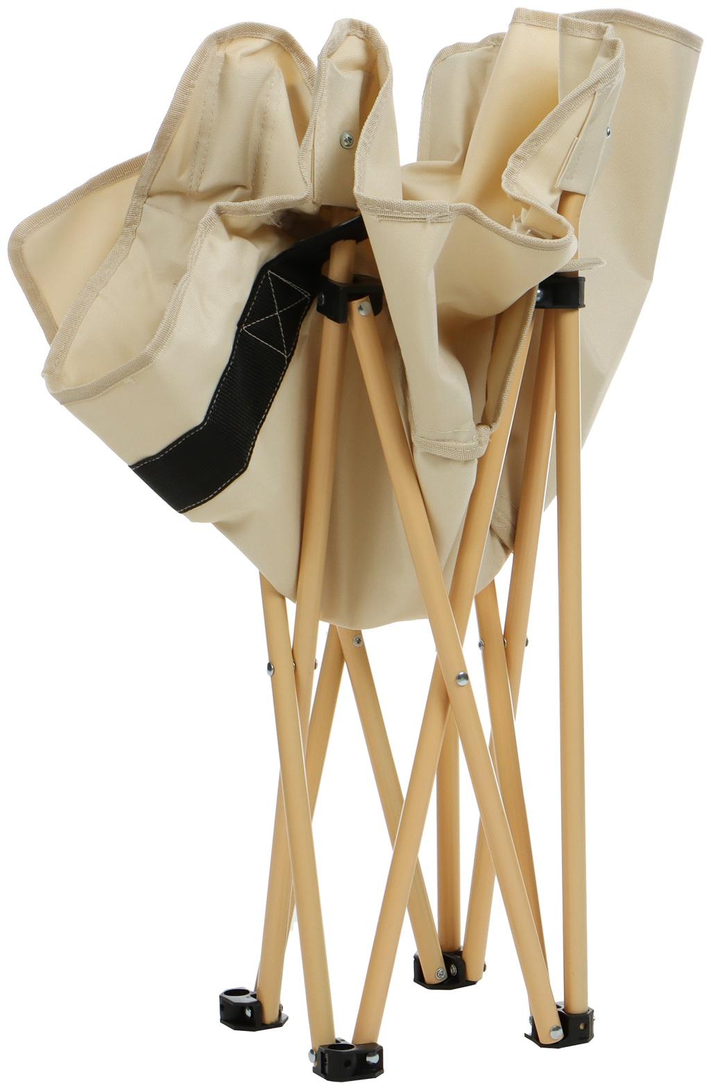 Кресло складное maclay, 65 х 58 х 66 см, до 120 кг, цвет бежевый