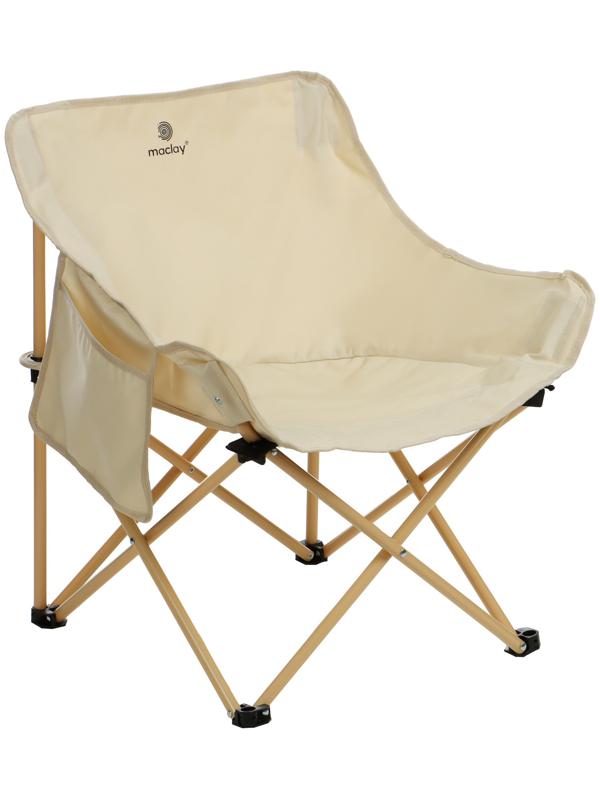 Кресло складное maclay, 65 х 58 х 66 см, до 120 кг, цвет бежевый