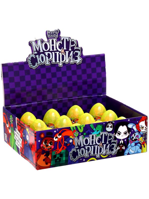 Игрушка-сюрприз «Монстр» в яйце, с наклейками, МИКС