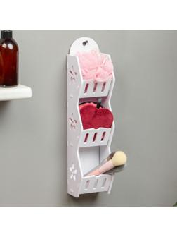 Полка для ванной комнаты 11 х 9 х 43 см, пластик