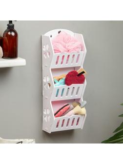 Полка для ванной комнаты 45 х 11 х 17 см, пластик