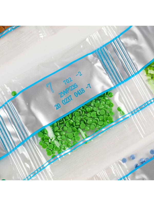 Алмазная мозаика - стикер на новый год для детей с частичным заполнением «Волшебные зревята!», набор для творчества