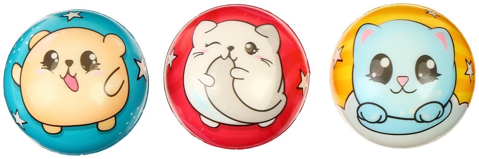 Мягкий мячик «Малыши», 6.3 см, набор 2 шт., МИКС