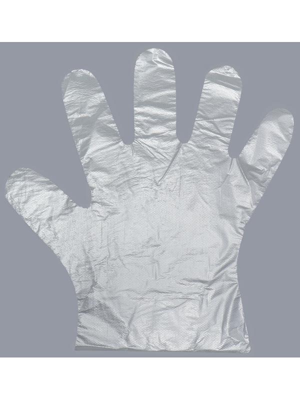 Перчатки одноразовые, универсальный размер, 100 шт, 0,7 микр, прозрачные