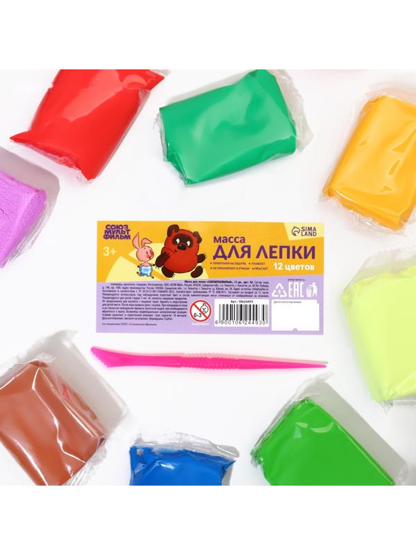 Воздушный пластилин, прыгающий «Союзмультфильм», 12 цветов