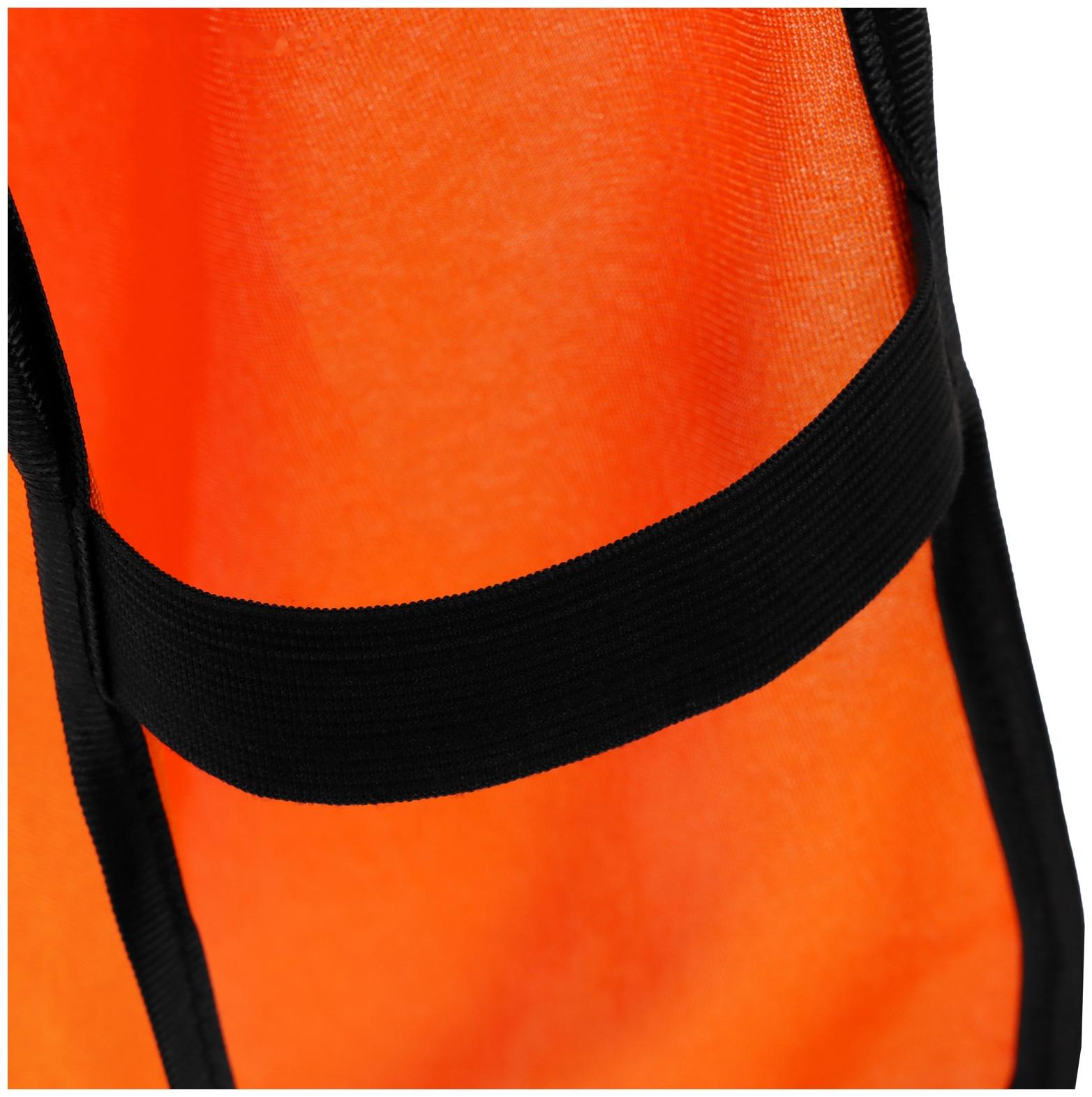 Манишка футбольная детская на резинке ONLYTOP, р. 36-40, цвет оранжевый