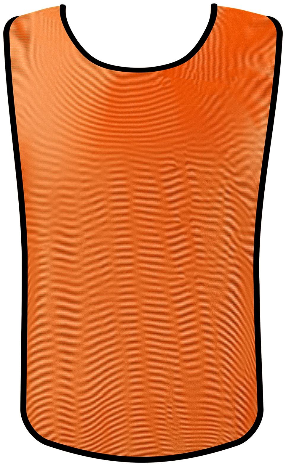 Манишка футбольная детская на резинке ONLYTOP, р. 36-40, цвет оранжевый