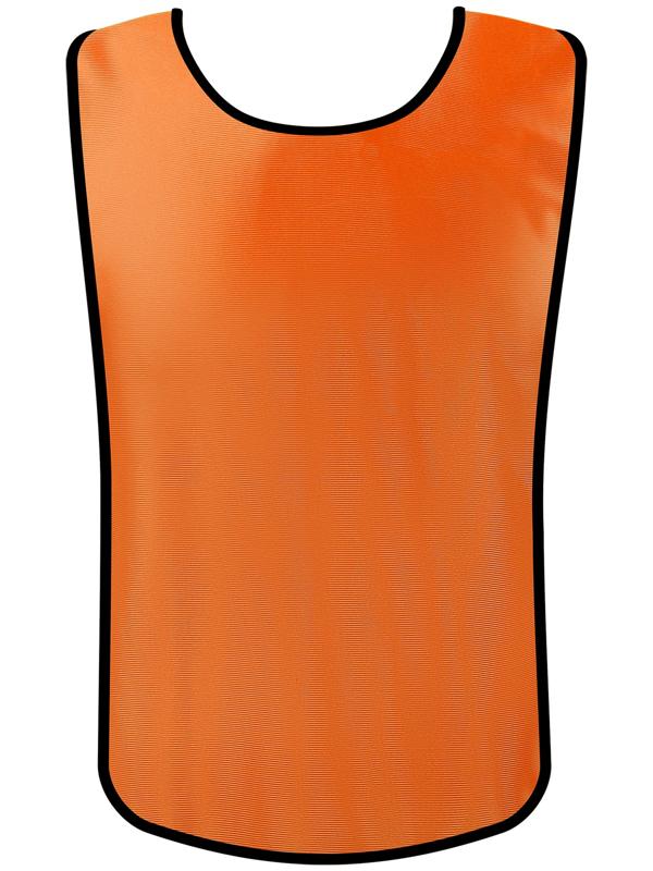 Манишка футбольная детская на резинке ONLYTOP, р. 36-40, цвет оранжевый