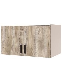 Антресоль для двухдверного шкафа 08, 800×510×450 мм, белый/дуб юкон