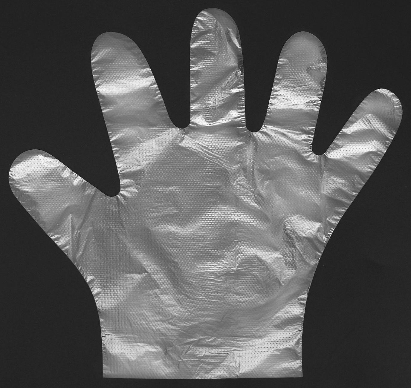 Перчатки полиэтиленовые, в индивидуальной упаковке, 50 пар