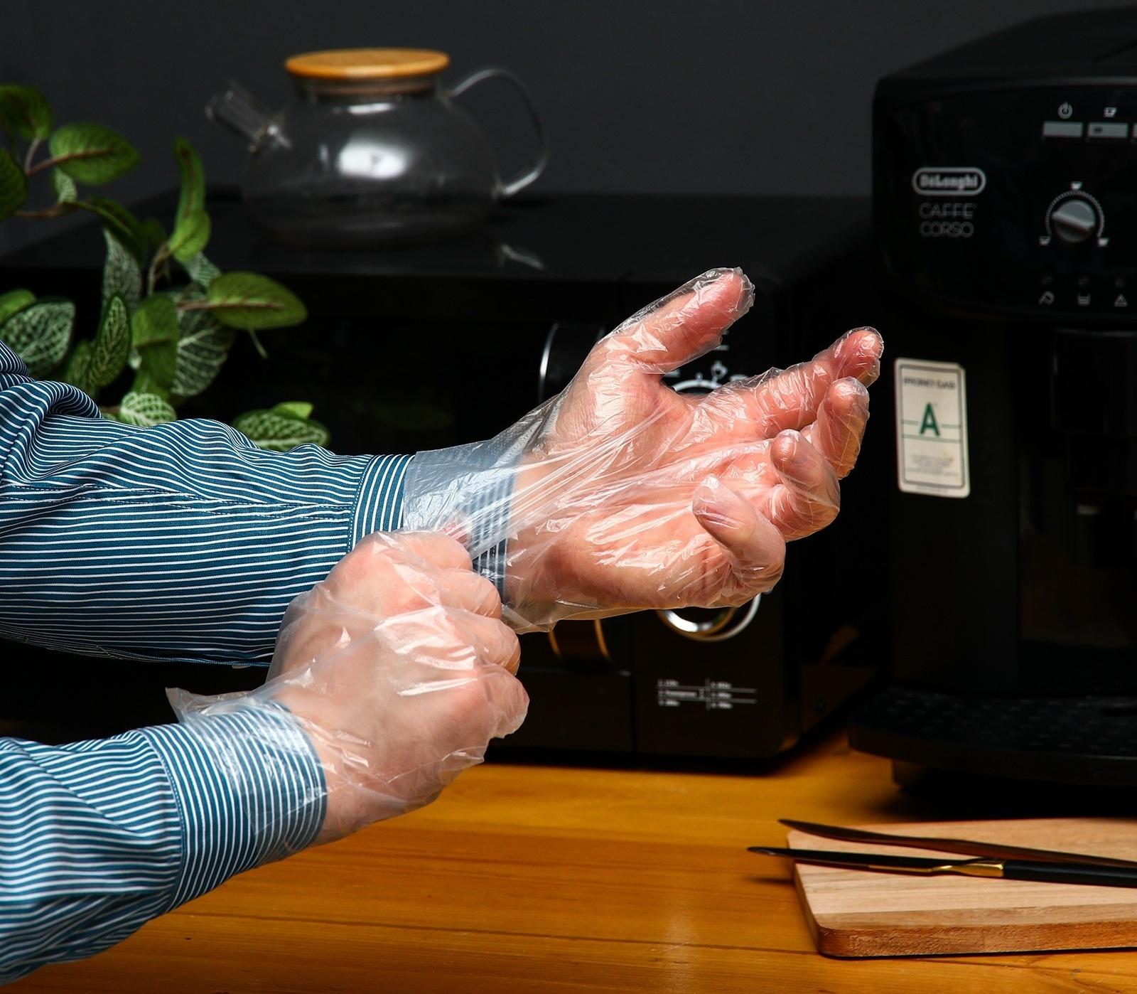 Перчатки полиэтиленовые, в индивидуальной упаковке, 50 пар