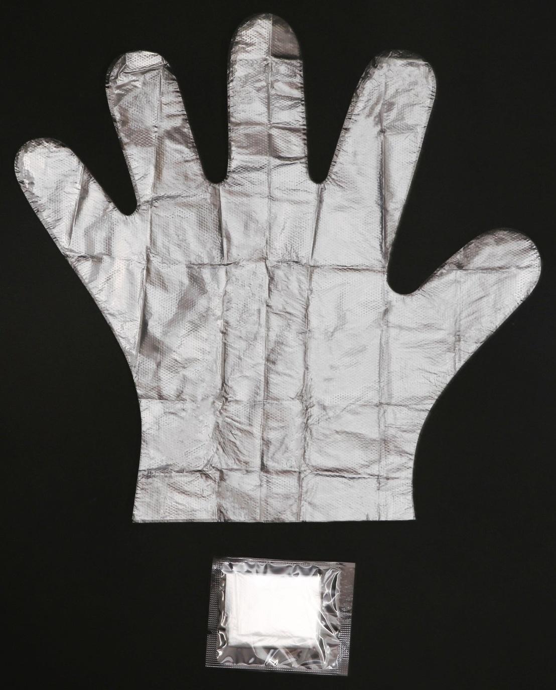 Перчатки полиэтиленовые, в индивидуальной упаковке, 50 пар