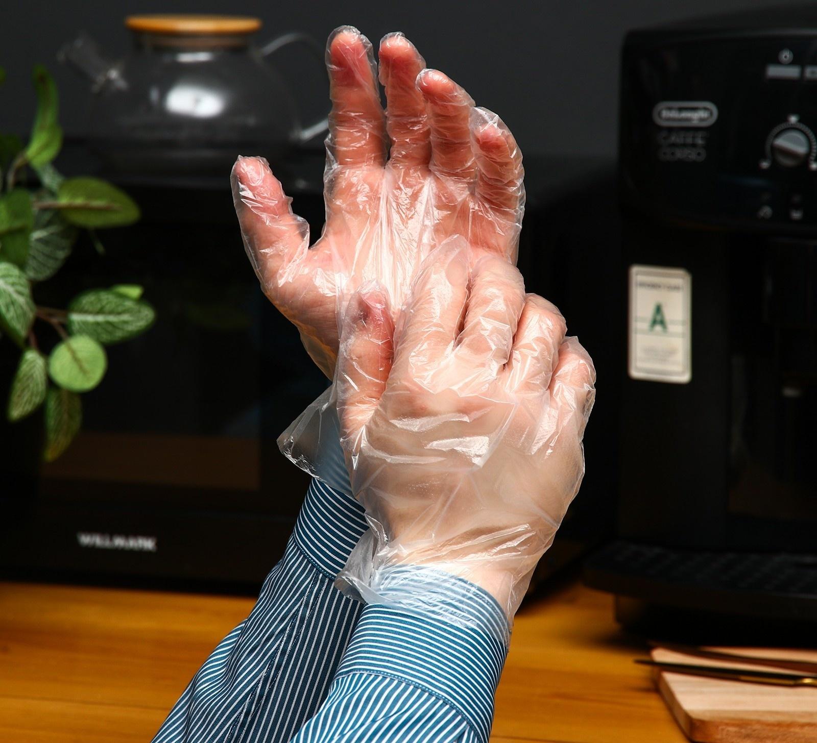 Перчатки полиэтиленовые, в индивидуальной упаковке, 50 пар