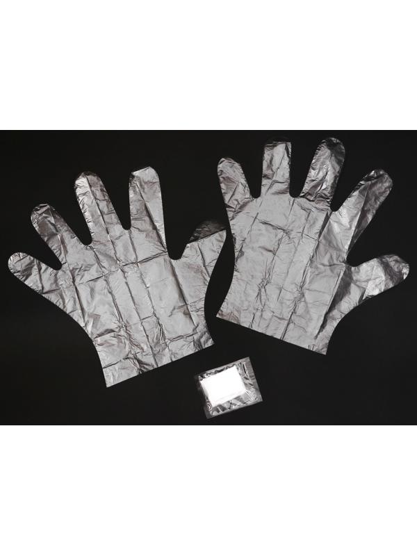 Перчатки полиэтиленовые, в индивидуальной упаковке, 50 пар