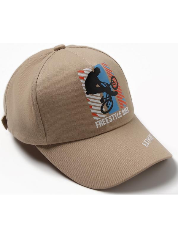 Бейсболка для мальчика, цвет бежевый, размер 56