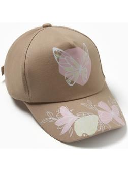 Бейсболка для девочки, цвет бежевый, размер 54