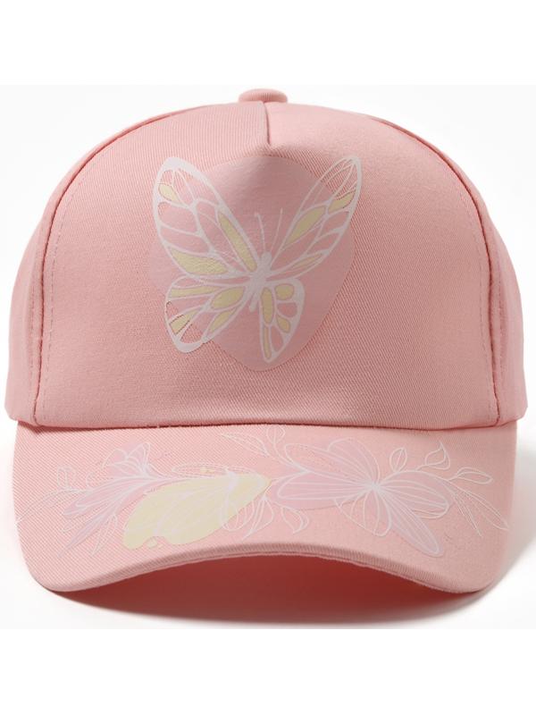 Бейсболка для девочки, цвет розовый, размер 54