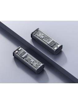 Внешний портативный аккумулятор CRR-29, 20000 мАч, 2USB, 3 А, с дисплеем, быстрая зарядка, серый