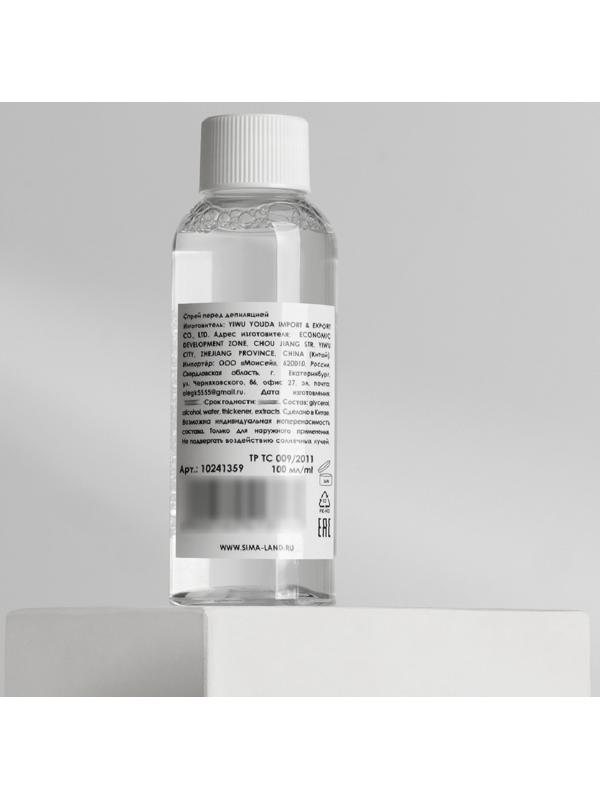 Спрей перед депиляцией, дезинфицирующий, 100 мл