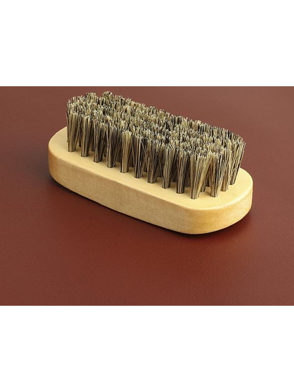 Щётка для полировки кожи, натуральный ворс, 9 × 3,8 см