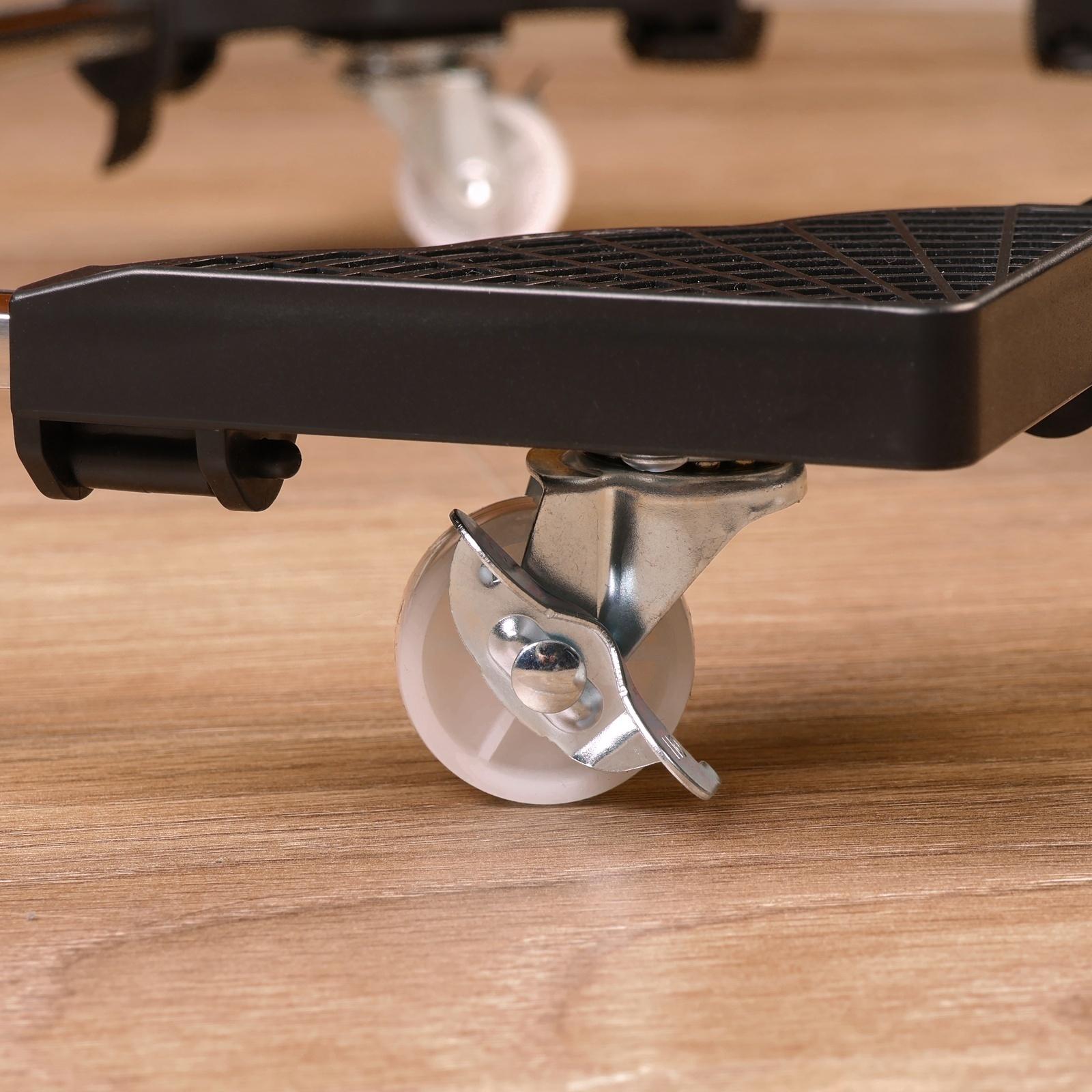 Подставка под системный блок на колёсах, универсальная, 22/34 - 42/53 см, металл, пластик