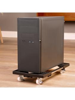Подставка под системный блок на колёсах, универсальная, 22/34 - 42/53 см, металл, пластик