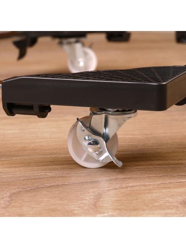 Подставка под системный блок на колёсах, универсальная, 22/34 - 42/53 см, металл, пластик