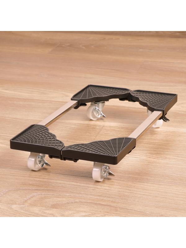 Подставка под системный блок на колёсах, универсальная, 22/34 - 42/53 см, металл, пластик