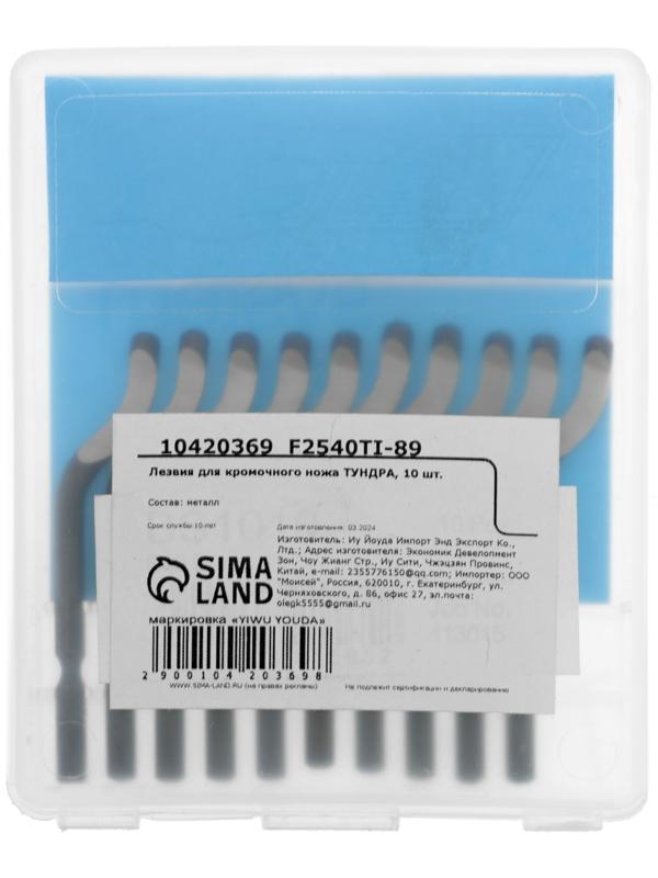Лезвия для кромочного ножа 10125697 ТУНДРА, 10 шт.