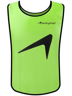 Манишка футбольная детская на резинке ONLYTOP, р. 36-40, цвет зелёный
