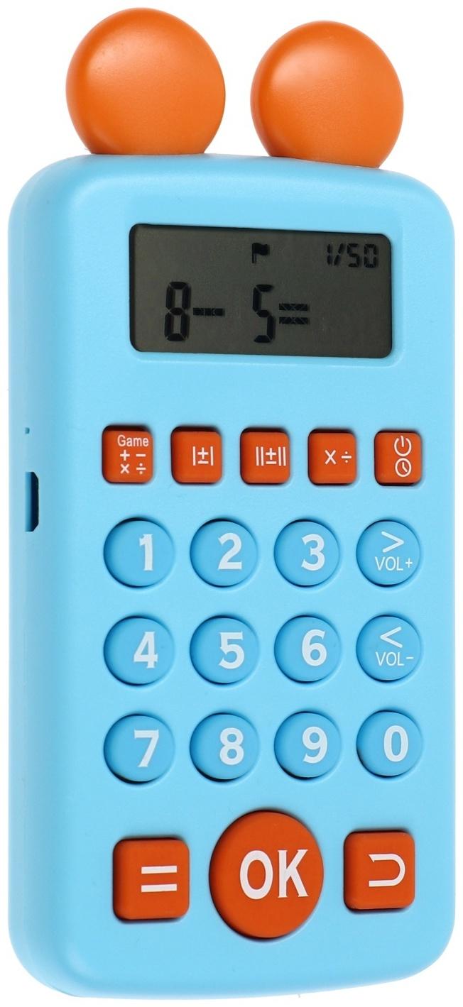 Интерактивный калькулятор детский Windigo, для изучения счёта, голубой