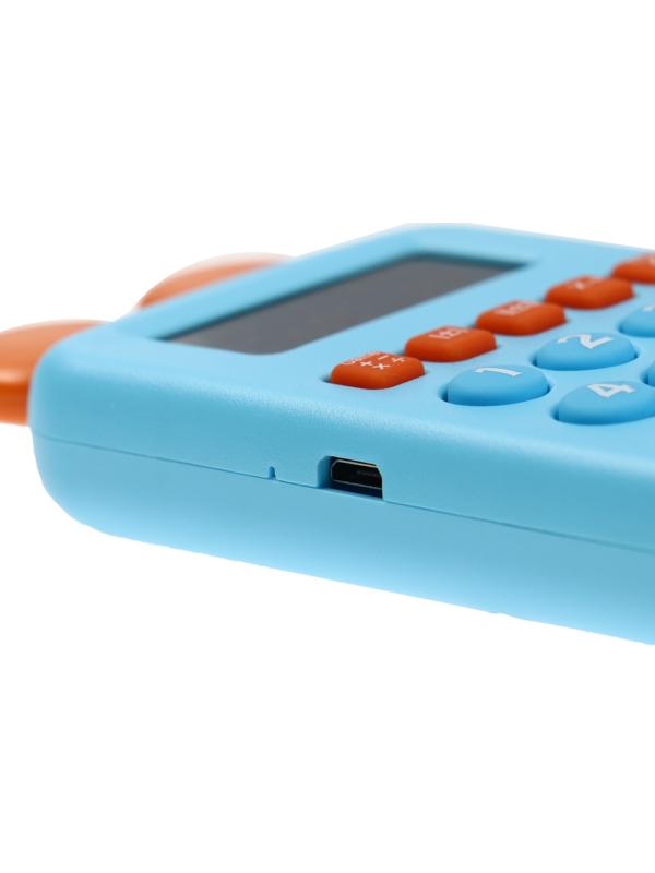 Интерактивный калькулятор детский Windigo, для изучения счёта, голубой