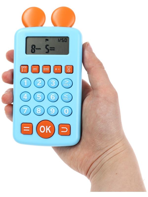 Интерактивный калькулятор детский Windigo, для изучения счёта, голубой