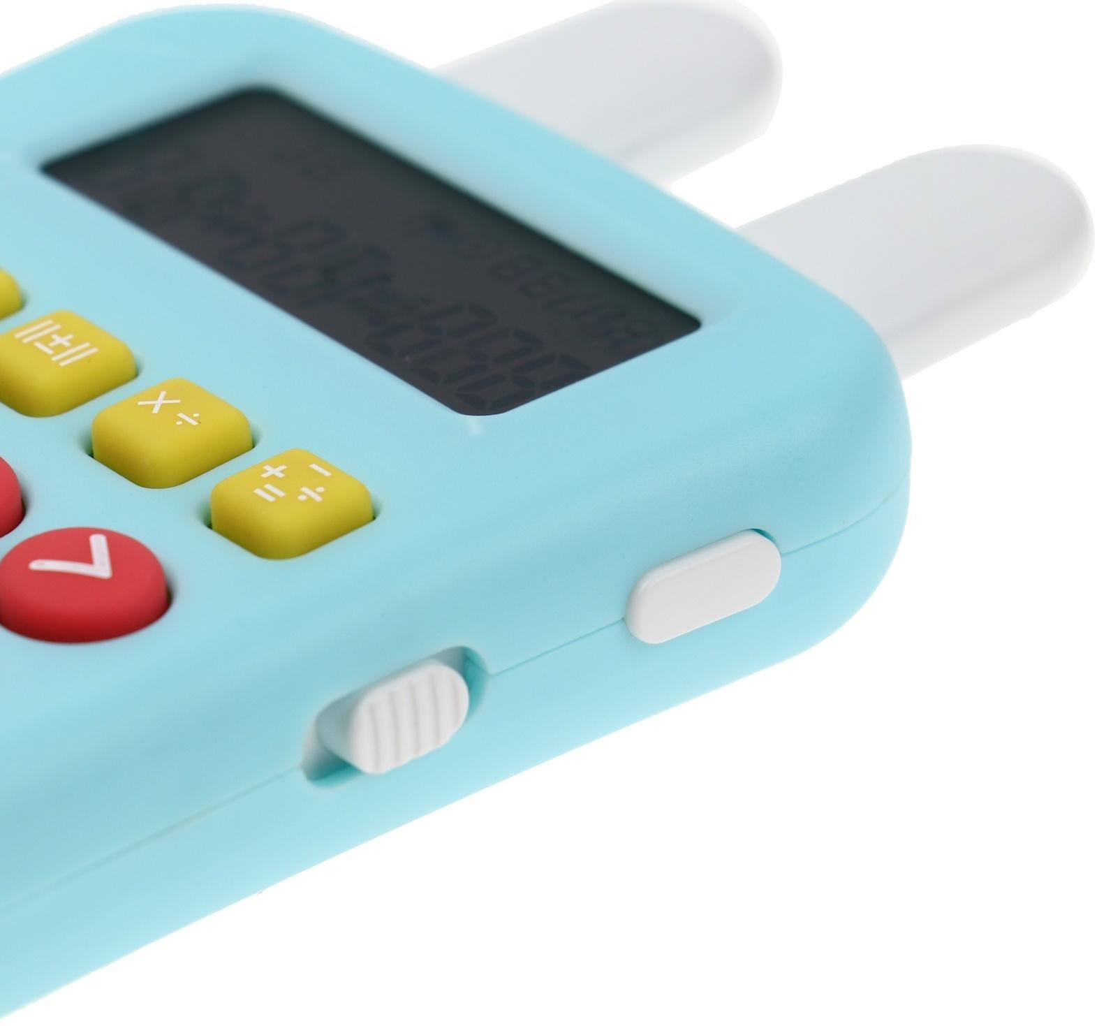 Интерактивный калькулятор детский Windigo, для изучения счёта, голубой